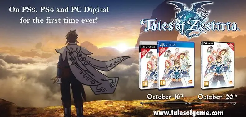 Tales of Zestiria confirmed for PC release through Steam October 20th