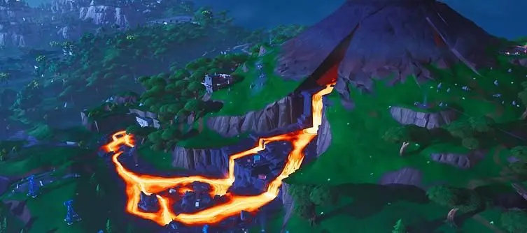 Fortnite Season 8 Map Changes - Wailing Woods Replaced With a Volcano