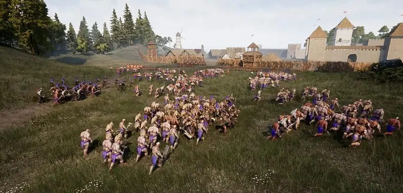 Battles of Chaos blends Tactics and RTS with a medieval fantasy setting