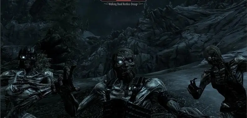 The Walking Dead are out to get you in this Skyrim Mod