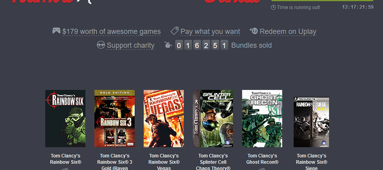 The Humble Tom Clancy Bundle offers a place in the Rainbow Six: Siege Beta