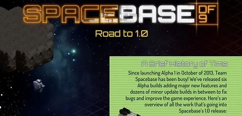 Spacebase DF-9 launches next month, Double Fine ceasing content updates