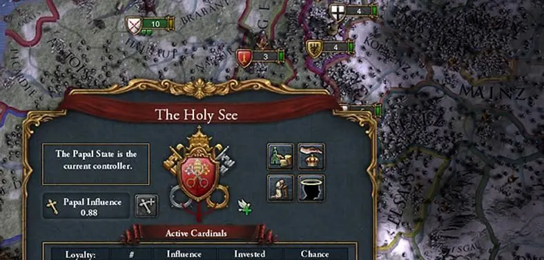 Latest Europa Universalis IV dev diary on Art of War's diplomacy and catholics