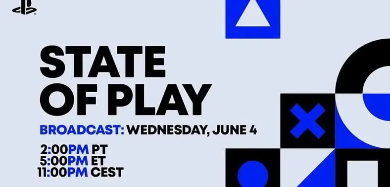 PlayStation State of Play set for June 4th featuring 40 minutes of gameplay and announcements 