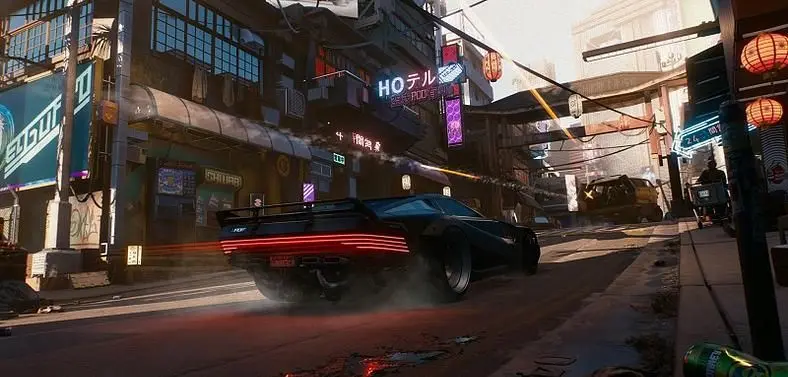 Cyberpunk 2077 Player Wins Race By Riding On Top of An Opponent's Car