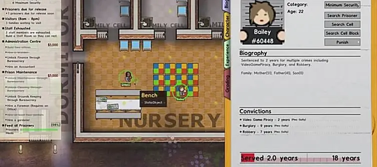 Women's prisons introduced in Update 2 for Prison Architect