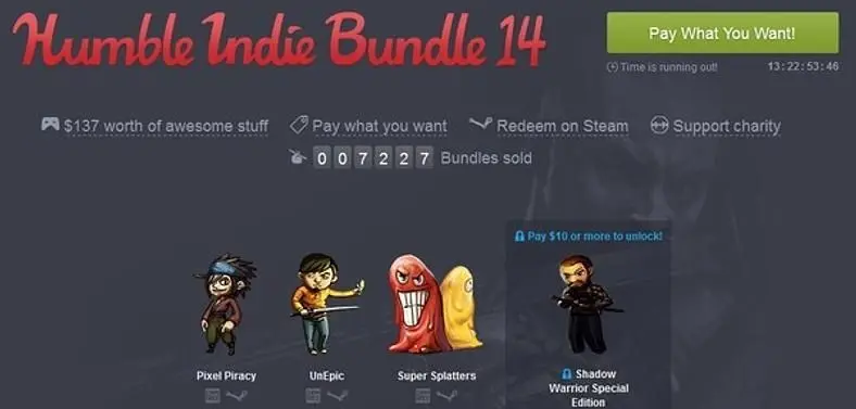 Humble Indie Bundle 14 now live, offers include Torchlight 2, Pixel Piracy and Outlast
