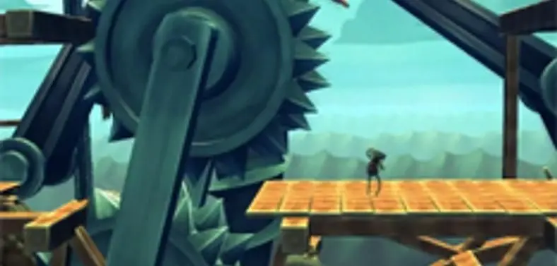 Indie platformer OIO stars physics puzzle hero made of wood