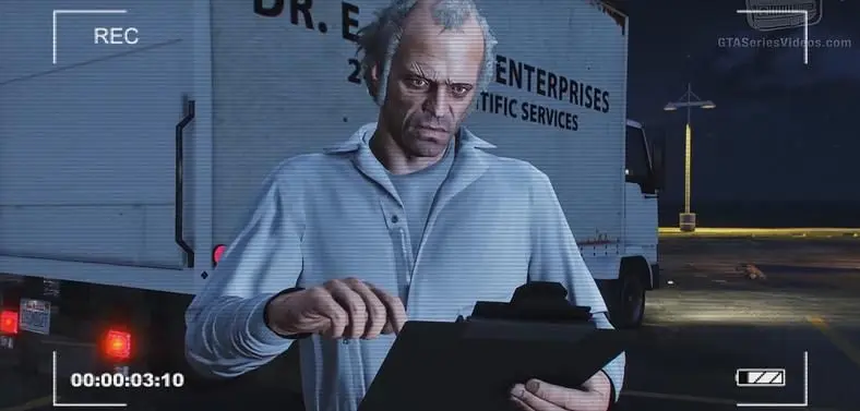 Back to the Future scene recreated with Grand Theft Auto Online's Scenario Editor