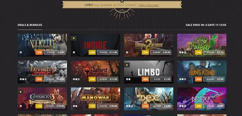 GOG's Black Friday Sale Starts Early - Offers 'Build Your Own' Developer Bundles