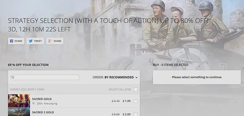 Strategy sale on GOG.com offers discounts of up to 80%