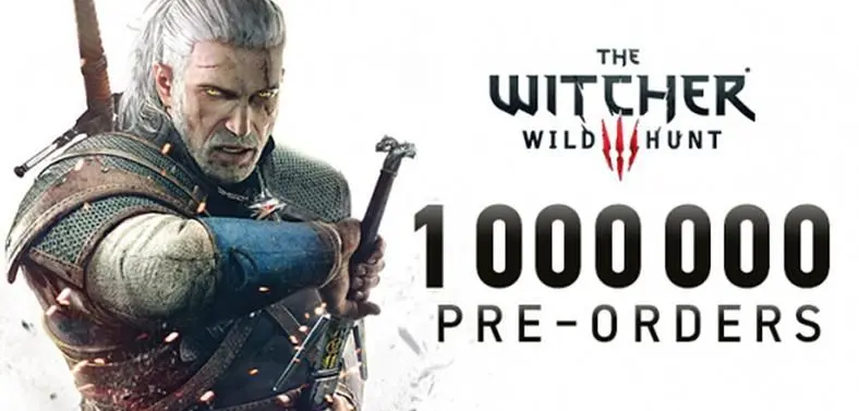 CD Projekt RED: The Witcher 3 'crosses 1 million pre-order milestone'