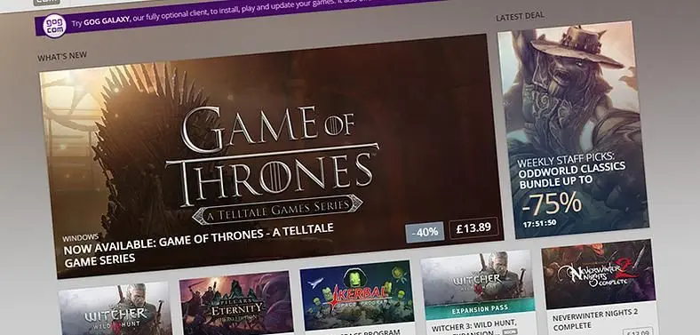Telltale Games enter deal with GOG.com, DRM-free Game of Thrones now available