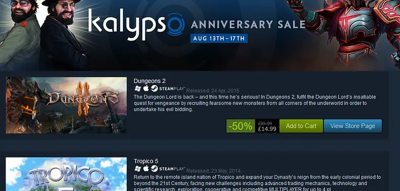 Crookz demo available, Kalypso launches major sale