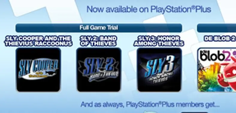 Sly Cooper all over this week's US PlayStation Store update, Voltron demo out