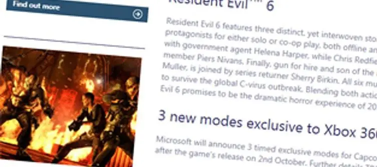 Capcom agree to timed exclusivity for Resident Evil 6 DLC for Xbox 360