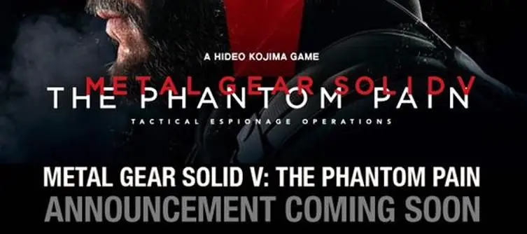 Kojima Productions teases major  Metal Gear Solid 5 announcement this Wednesday
