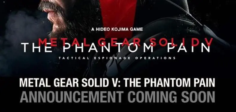 Kojima Productions teases major  Metal Gear Solid 5 announcement this Wednesday