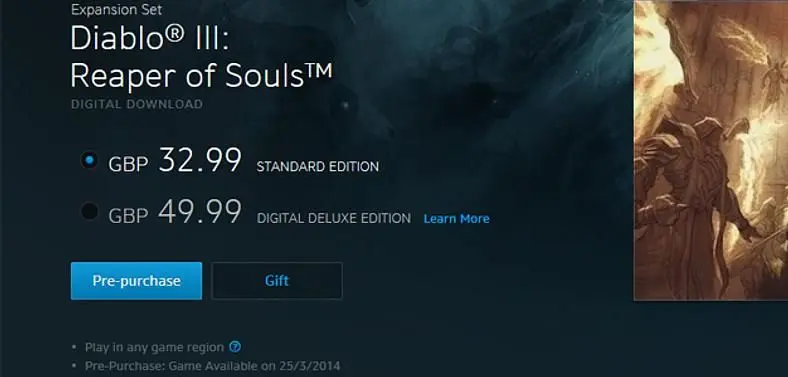 Diablo III: Reaper of Souls releases March 25th, reveals Battle.net Shop