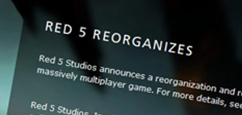 Red 5 Studios confirms staff cuts, dismissed as 'team restructuring'