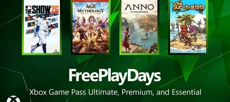 Xbox Game Pass Free Play Days this weekend include Anno 117: Pax Romana, Age of Mythology: Retold, and more