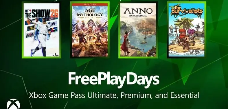 Xbox Game Pass Free Play Days this weekend include Anno 117: Pax Romana, Age of Mythology: Retold, and more