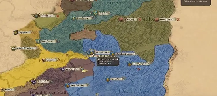 A new campaign gameplay video shows off the Dwarf faction in Total War: Warhammer