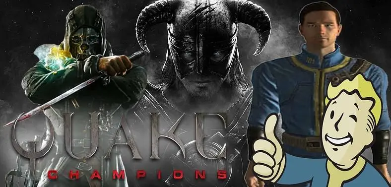 Dragonborn, Corvo and Vault Dweller are being considered for Quake Champions