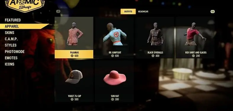 Fallout 76 Sleepwear - Where to find Pajamas?