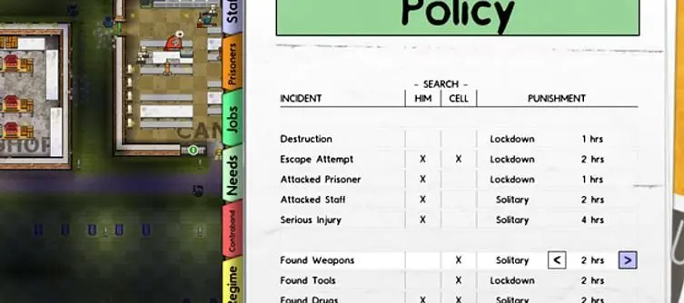 Prison Architect Alpha 13 features escape tunnels, prisoner punishments