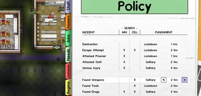 Prison Architect Alpha 13 features escape tunnels, prisoner punishments