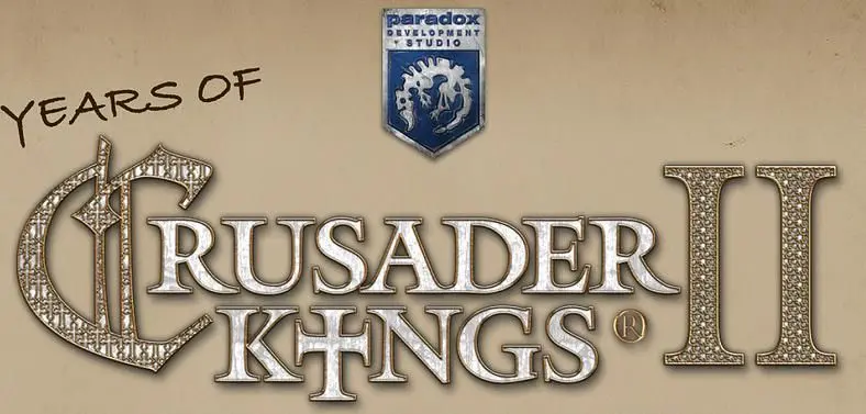 Paradox celebrates 3 years of Crusader Kings II, largest playtime on record is 10,500 hours