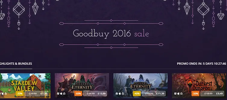 The GOG 'Goodbuy 2016' Sale Is Here - And The Puns Are Free!