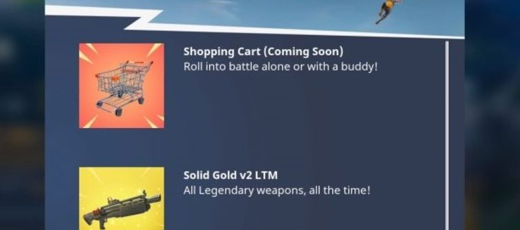 Shopping carts are Fortnite's first vehicles