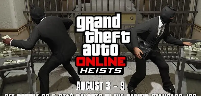 Earn double cash and RP from GTA Online's Pacific Standard Job this week