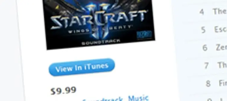 Blizzard's StarCraft II official soundtrack appears on iTunes store