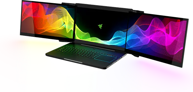 Razer Unveils Project Valerie - A Triple-Screen Laptop - At The 2017 Consumer Electronics Show