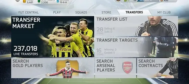 EA confirms that FIFA 15 will keep the Ultimate Team transfer market