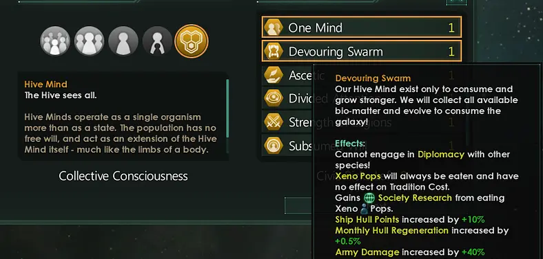 Meet The Devouring Swarm - Another Beautiful Civic Arriving In Stellaris' 1.6 Adams Update