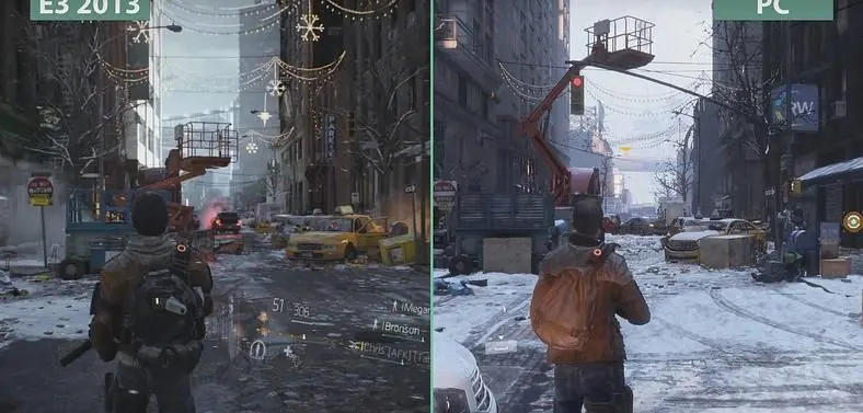 The Division being compared to its E3 2013 debut