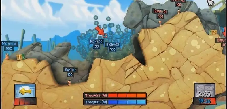 Second Worms Revolution dev diary looks at physics, water