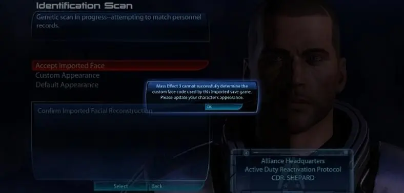 Mass Effect 3 face fix included in this week's patch