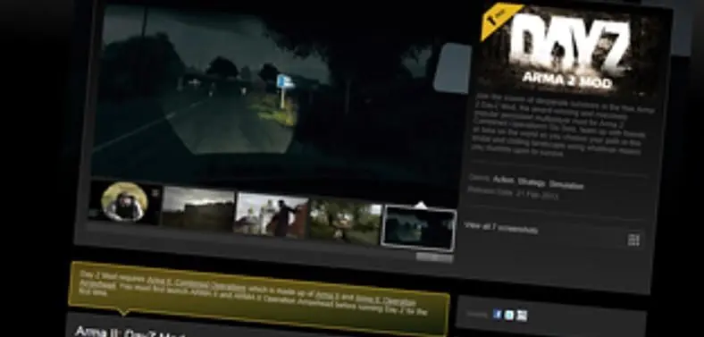 DayZ Mod now officially available on Steam