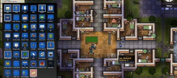 Prison Architect Update 15 adds better mod support, clock speed, guard break rooms