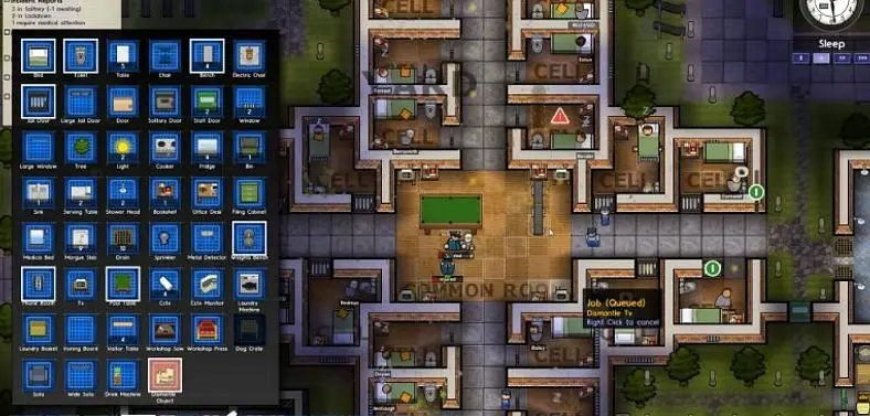 Prison Architect Update 15 adds better mod support, clock speed, guard break rooms