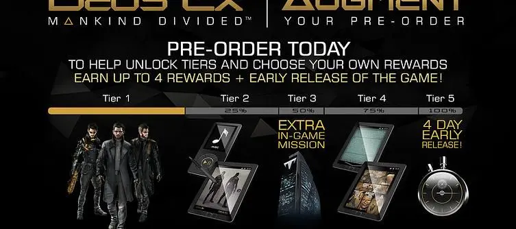 Deus Ex: Mankind Divided to be released on February 23, 2016 – earlier if enough people pre-order