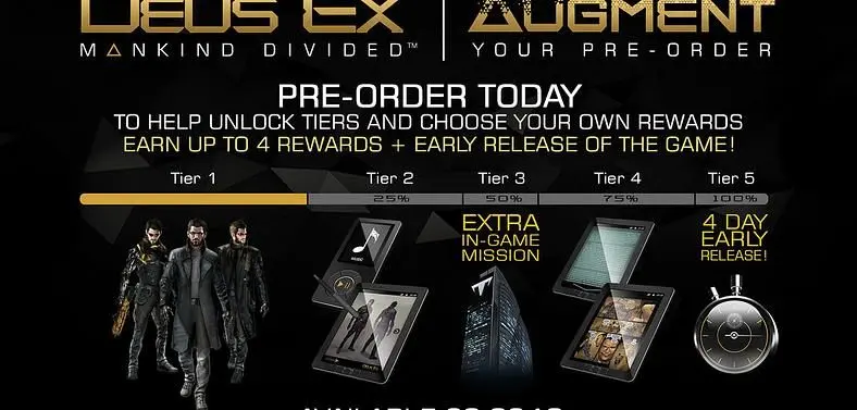 Deus Ex: Mankind Divided to be released on February 23, 2016 – earlier if enough people pre-order