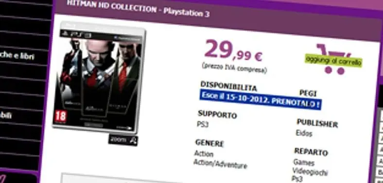 PS3 to receive Hitman HD Collection