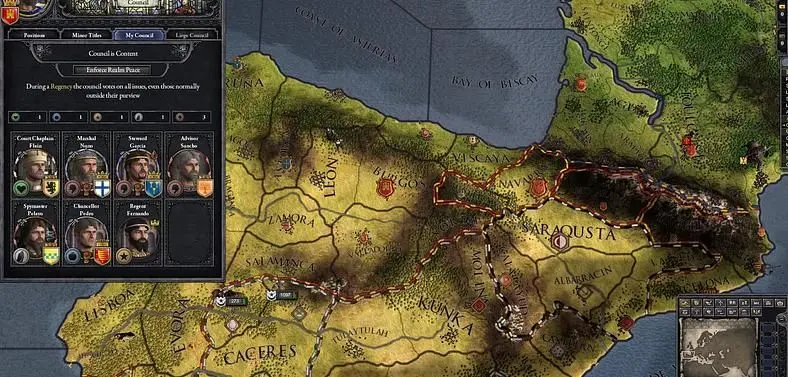 Dev diary for Crusader Kings II: Conclave delves into council politics and favors