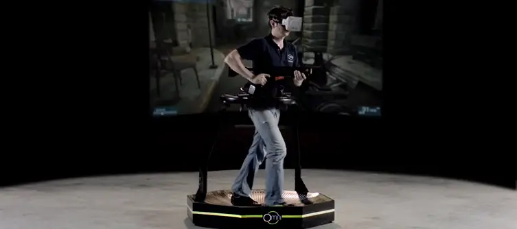Watch GTA V being played on the Virtuix Omni full-body motion controller
